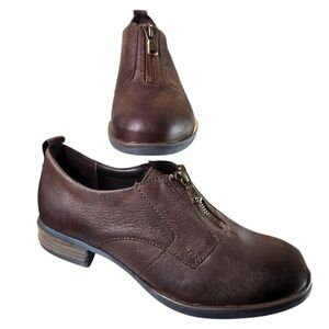 Josef Seibel Sanja 07 Washed Moro Brown Leather Slip On Shoes US Size 6.5 EU 37